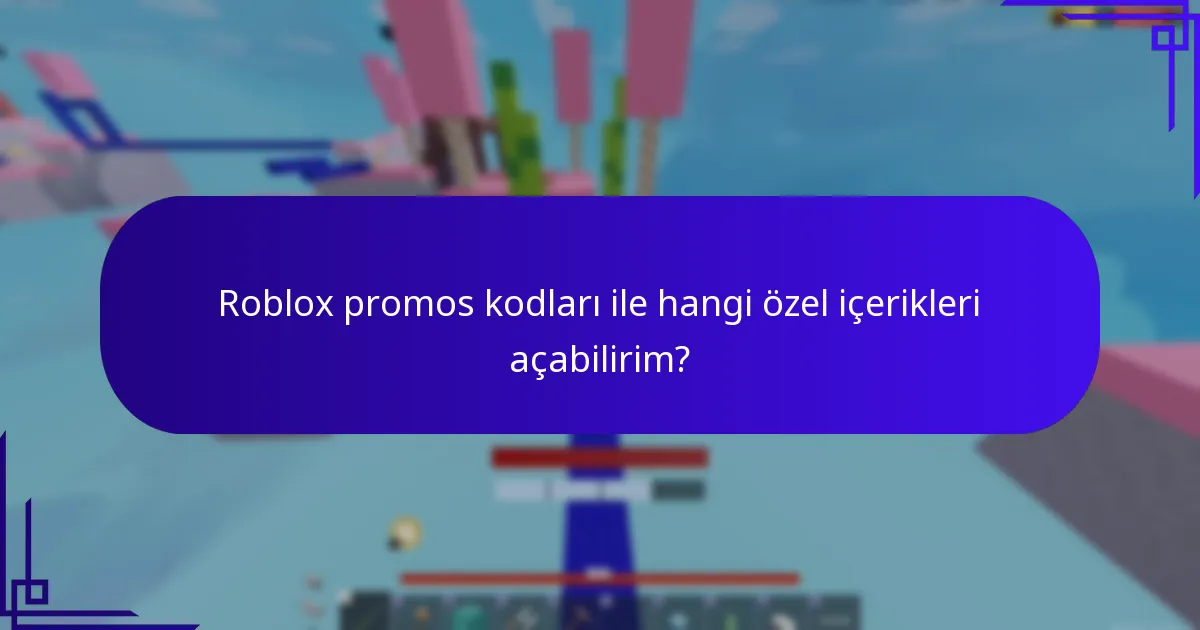 Hangi Roblox promos kodları şu anda mevcut?